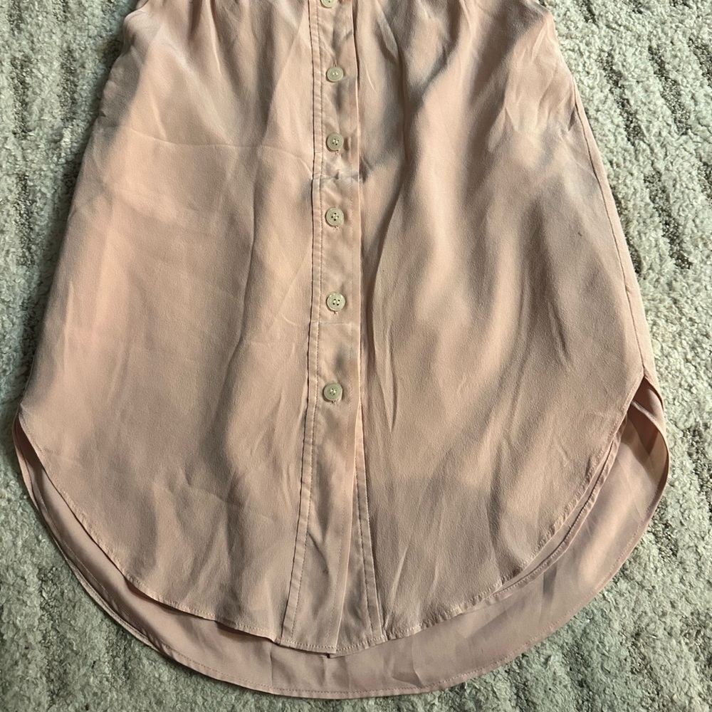 Madewell Blush Pink Gathered Top